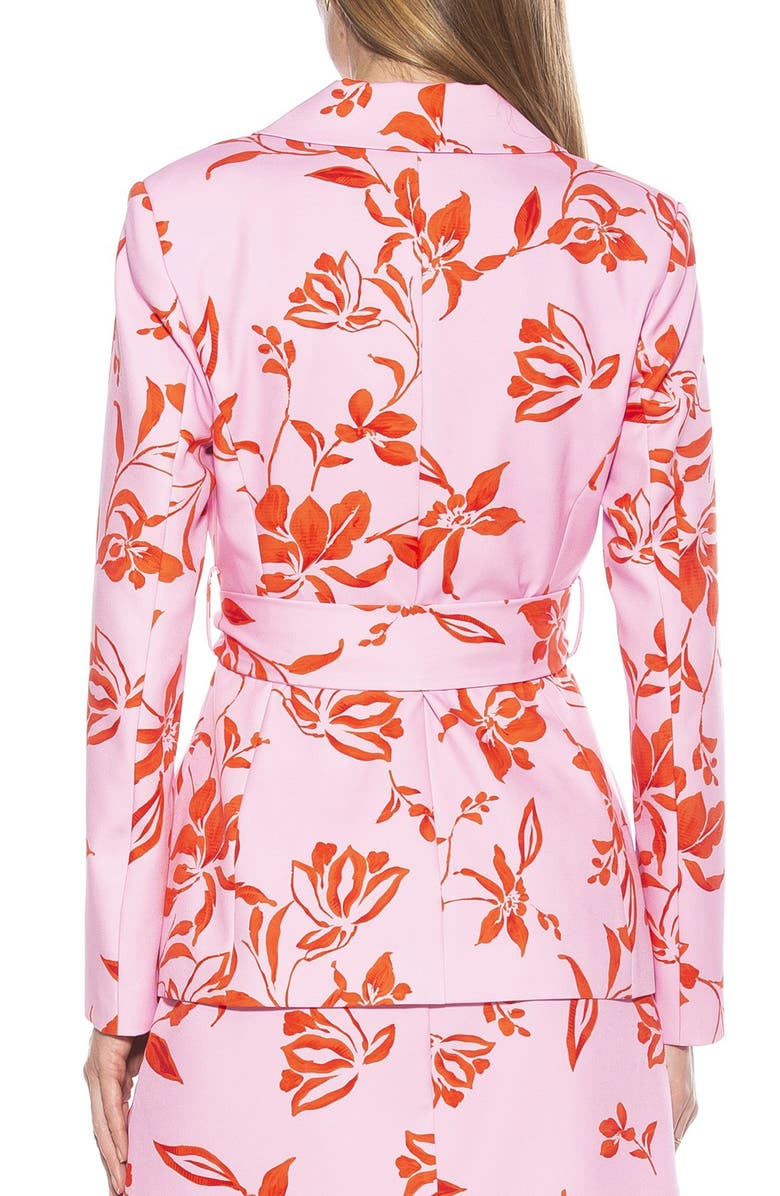 Alexia Admor Olya Jacket Blazer, Alternate, color, Pink Floral