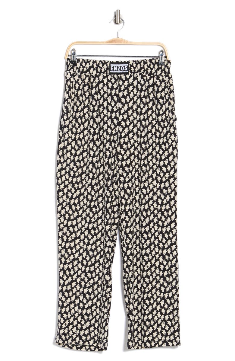 ENZOS INACTIVE WEAR Pajama Pants, Alternate, color, Ghost Print