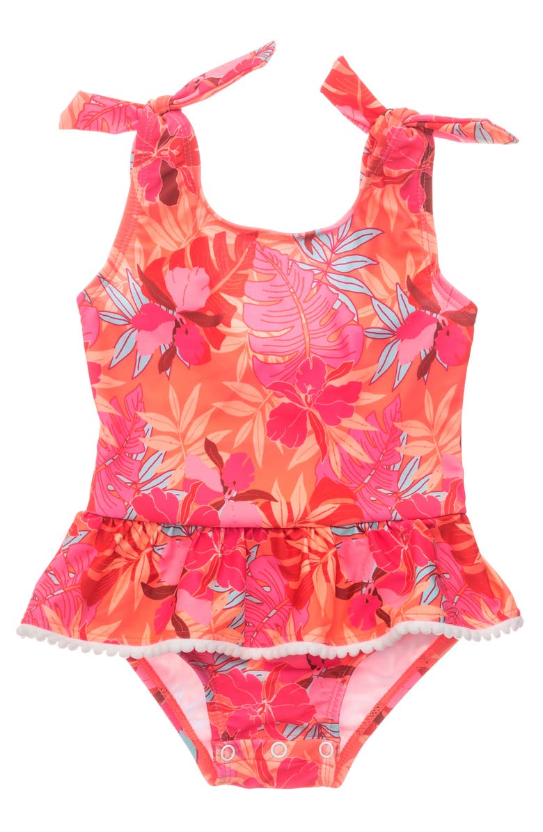 Snapper Rock Tropical Punch Skirt Swimsuit, Main, color,