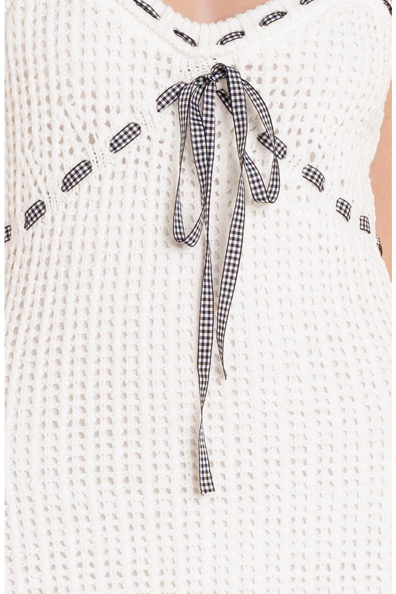Knit Mini Sundress, Alternate, color, IVORY