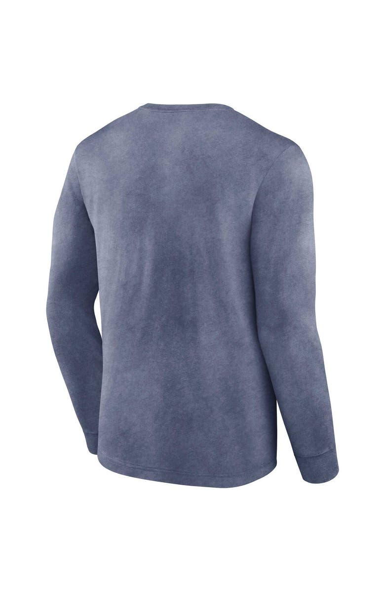 FANATICS Men's Fanatics Branded  Heather Navy Tennessee Titans Washed Primary Long Sleeve T-Shirt, Alternate, color, Heather Navy