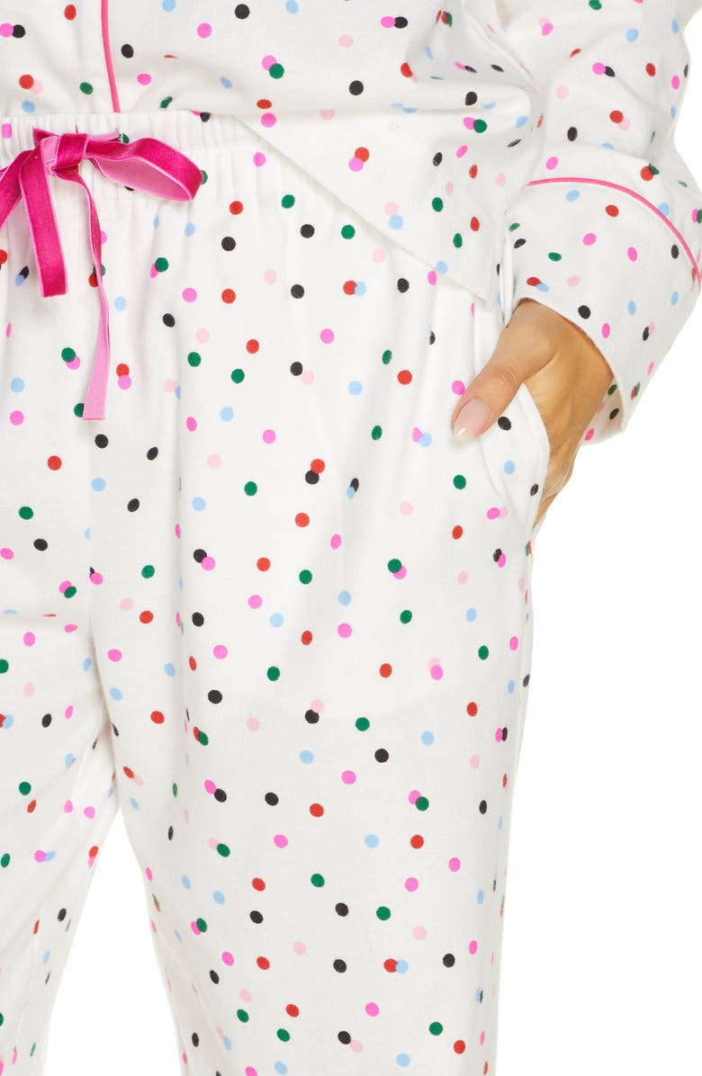 ban.do Party Dots Flannel Pajama Pants, Alternate, color,