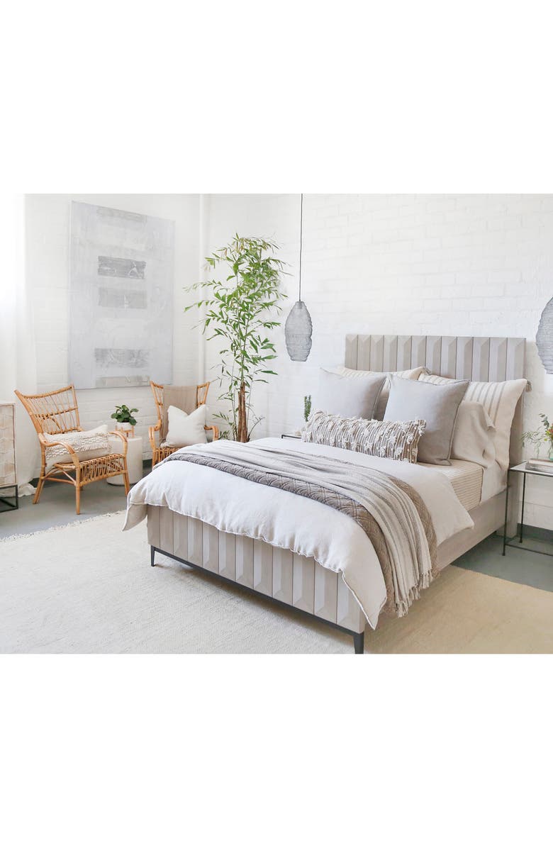 Pom Pom at Home Nora Handwoven Accent Pillow, Alternate, color, Taupe/ Ivory