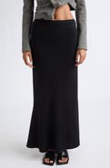 Junya Watanabe Wool Jersey Maxi Skirt