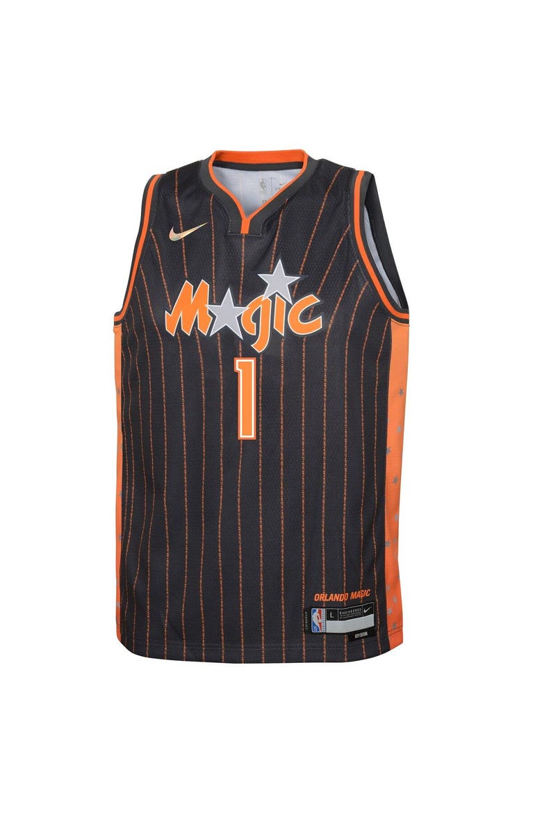 Youth Nike Jonathan Isaac Anthracite Orlando Magic Swingman Jersey - City Edition, Alternate, color, Anthracite