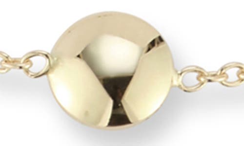 Ember Fine Jewelry 14k Yellow Gold Button Station Anklet In Gold