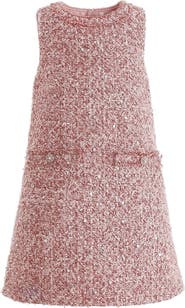 Tulleen Tweed Sequin Shift Dress