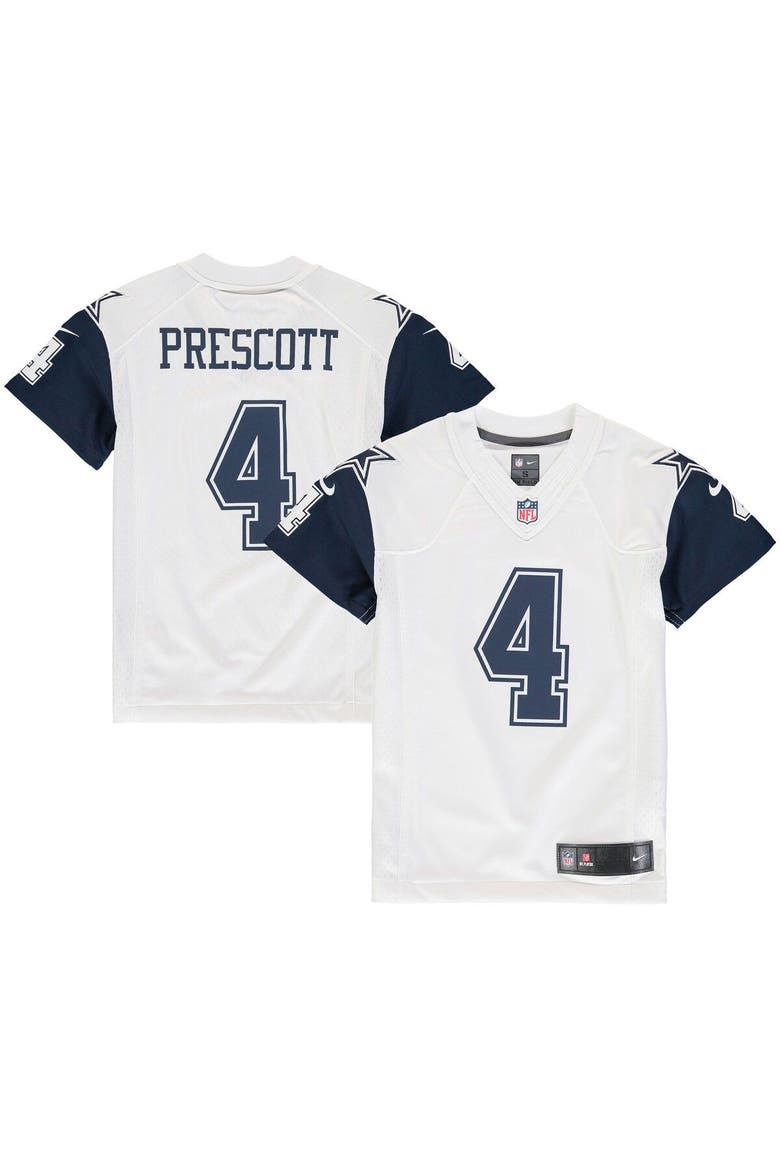 Youth Nike Dak Prescott White Dallas Cowboys Color Rush Game Jersey, Main, color, WHITE