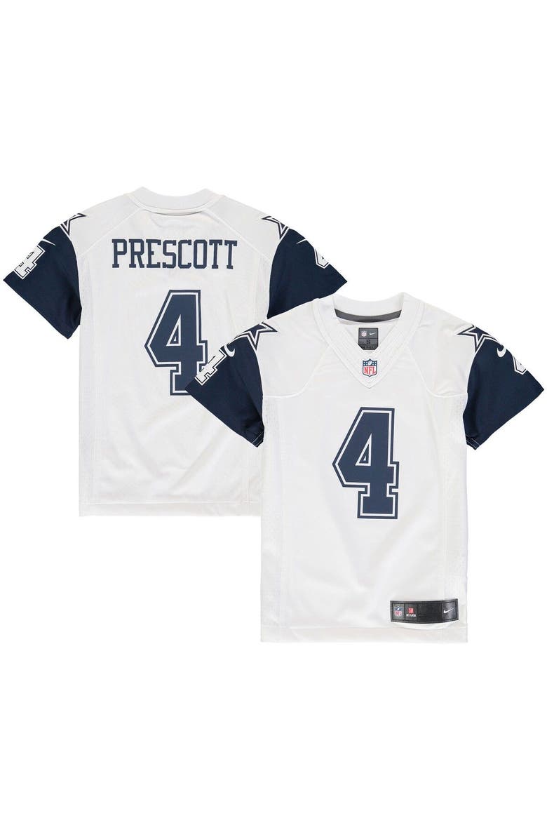 Nike Youth Nike Dak Prescott White Dallas Cowboys Color Rush Game Jersey, Main, color, White