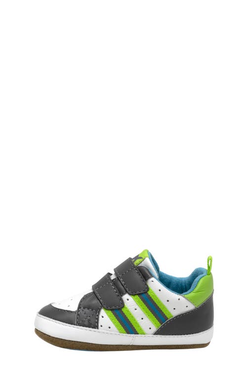 Shop Robeez ® Kids' Brooks First Kicks Sneaker In Charcoal