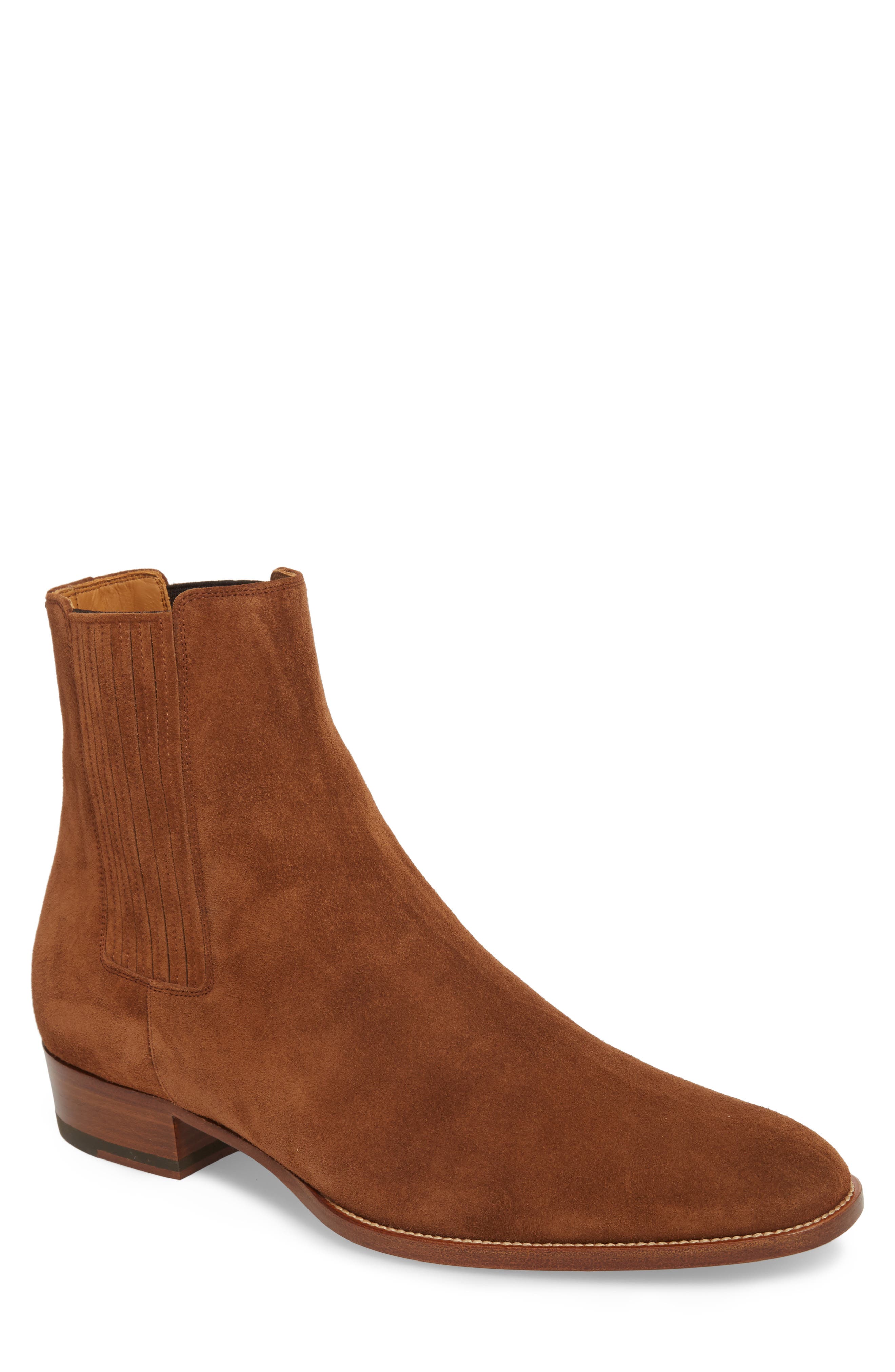 Wyatt Chelsea Boot, Main, color, WOOD BROWN