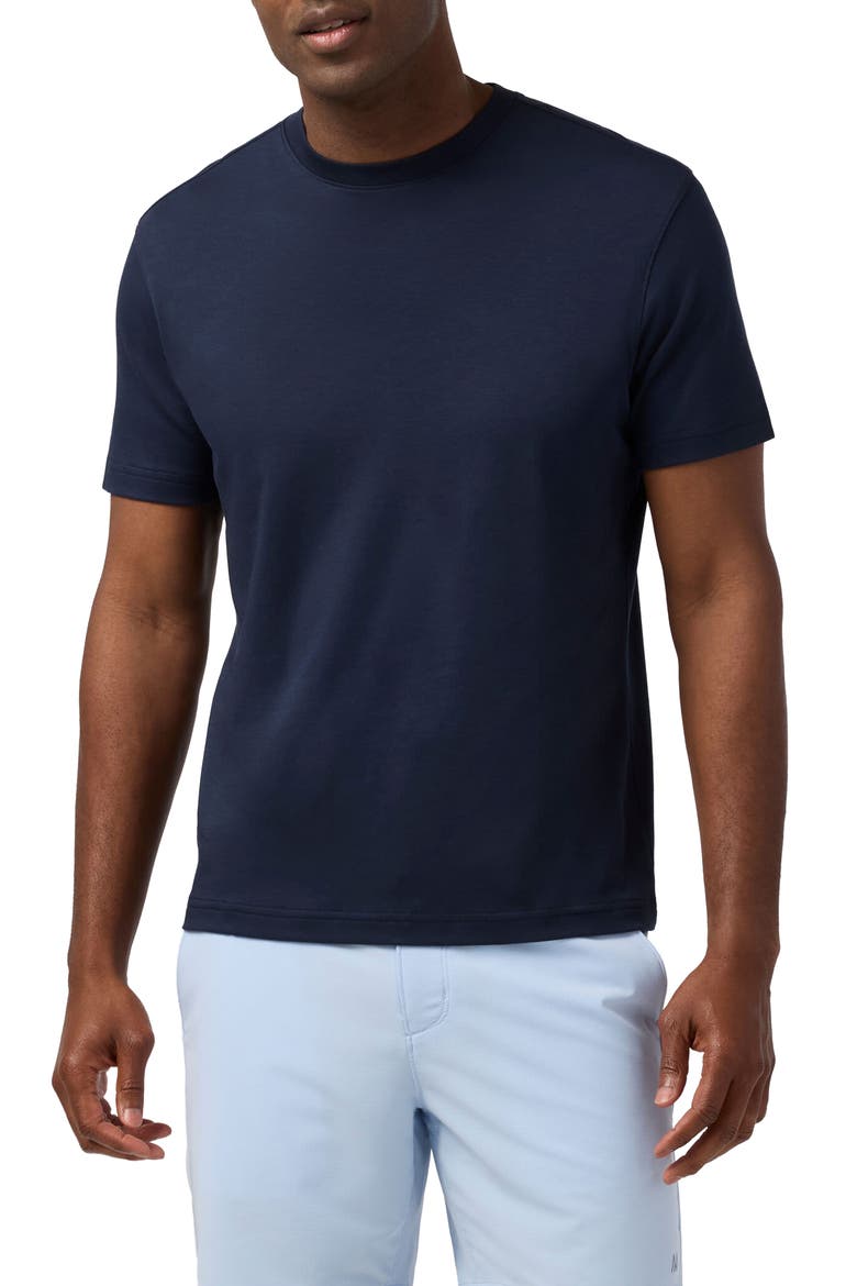 Palmer Solid Pima Cotton T-Shirt, Main, color, NAVY