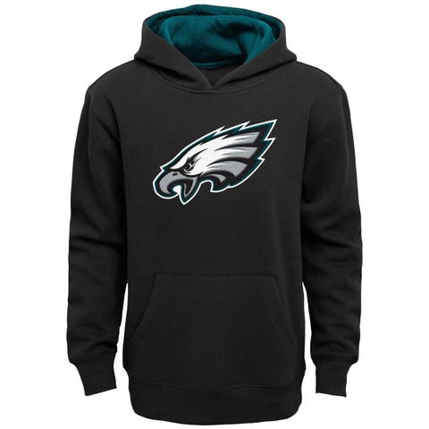 Youth Black Philadelphia Eagles Prime Pullover Hoodie