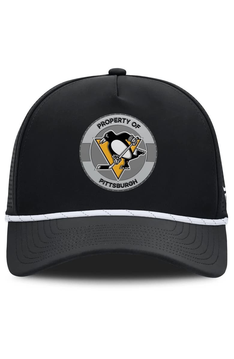 FANATICS Men's Fanatics Black Pittsburgh Penguins Authentic Pro Rink Adjustable Hat, Alternate, color, Black