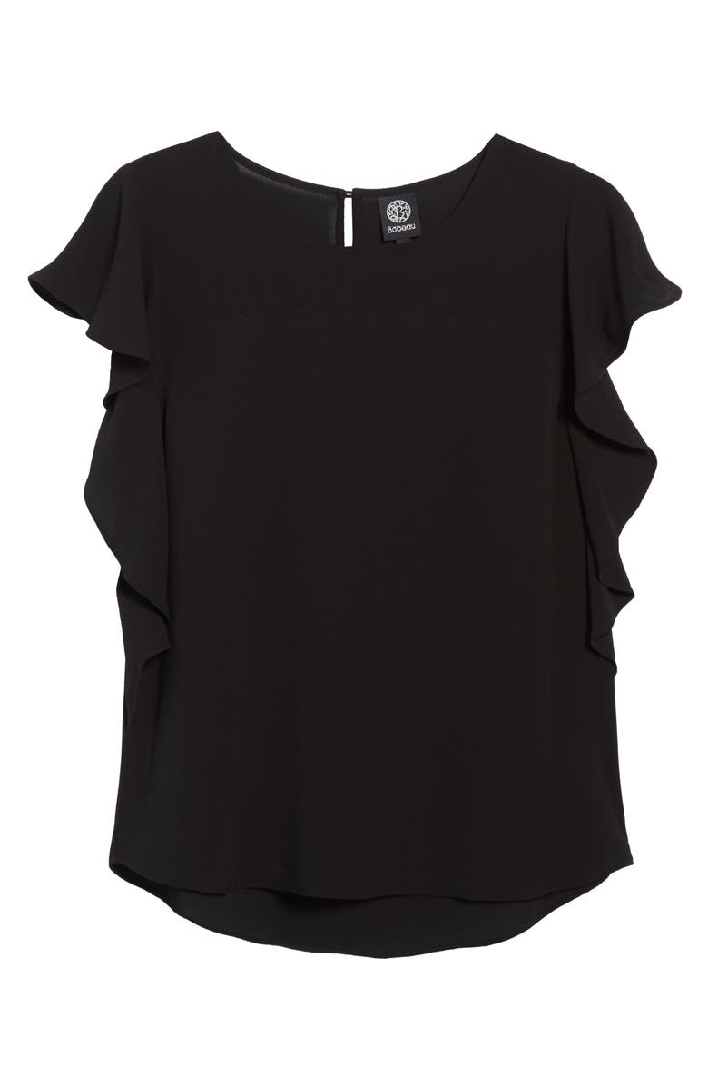 Bobeau Ruffle Cap Sleeve Top, Alternate, color, 