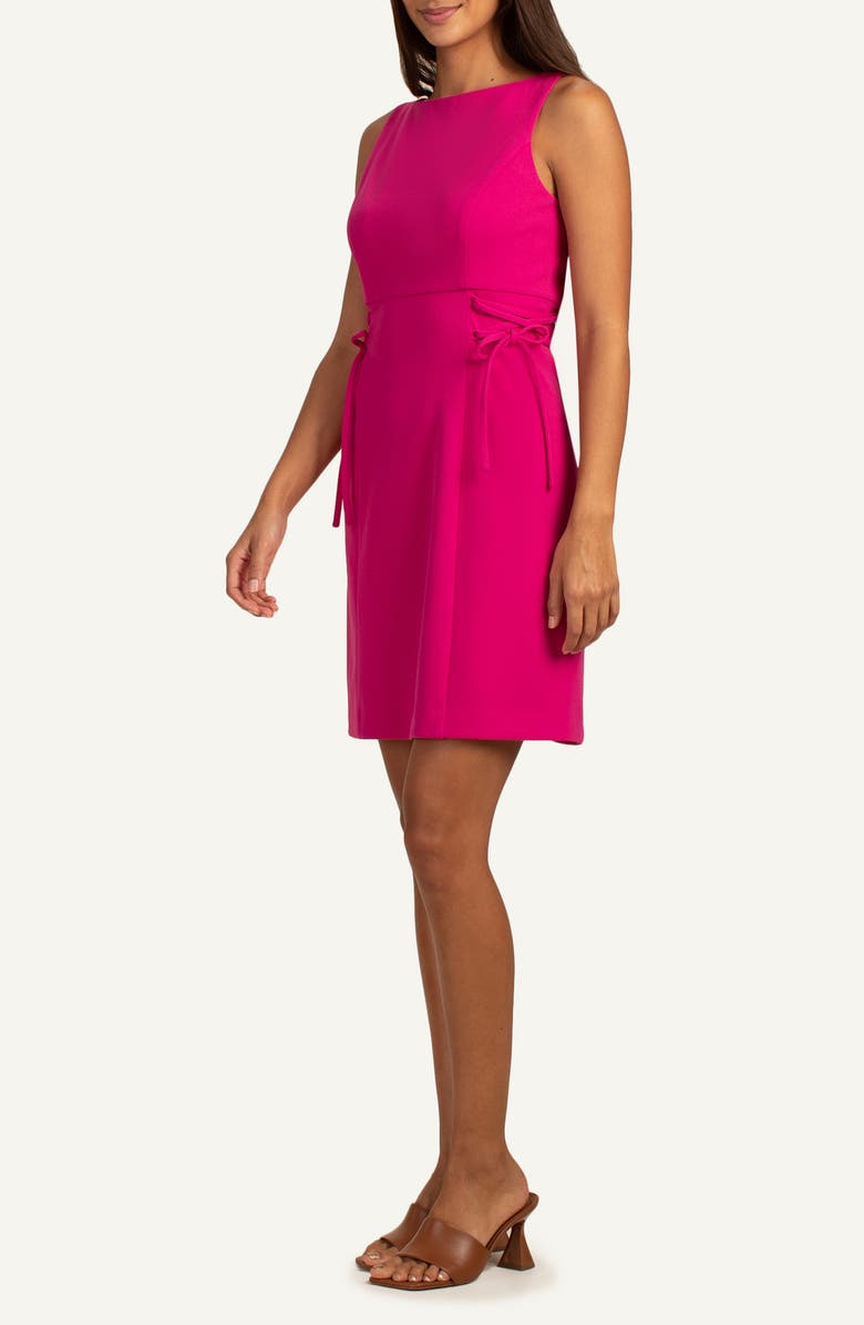 Trina Turk Cressida Sleeveless Side Bow Sheath Dress, Alternate, color, Rockrose