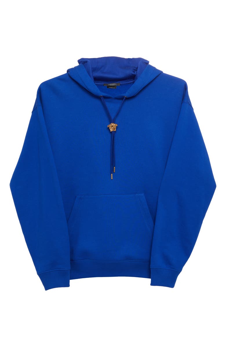 Versace Medusa Bolo Cotton Hoodie, Alternate, color, 