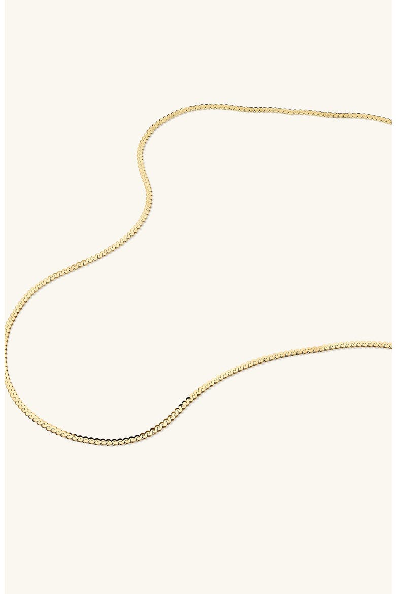 Serpentine Chain Necklace, Alternate, color, 14k Yellow Gold