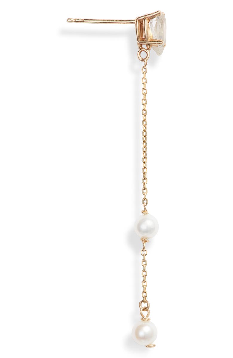 Poppy Finch Pearl & Topaz Drop Earrings, Alternate, color, 