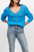Equipment Tate Open Stitch Cotton Blend Sweater