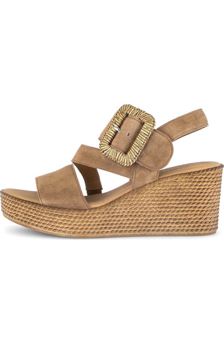 Gabor 84.771 Platform Wedge Sandal, Alternate, color, Peanut