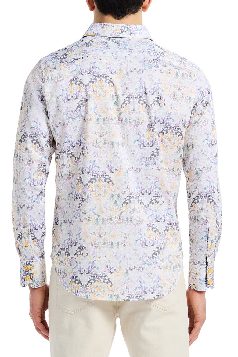 Croatia Stretch Button-Up Shirt, Alternate, color, YELLOW MULTI