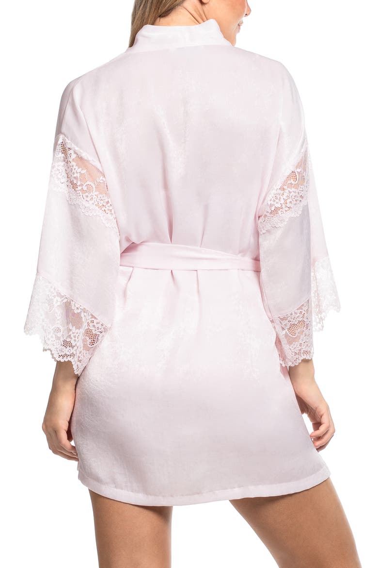 Maxine Lace Trim Robe, Alternate, color, ROSE