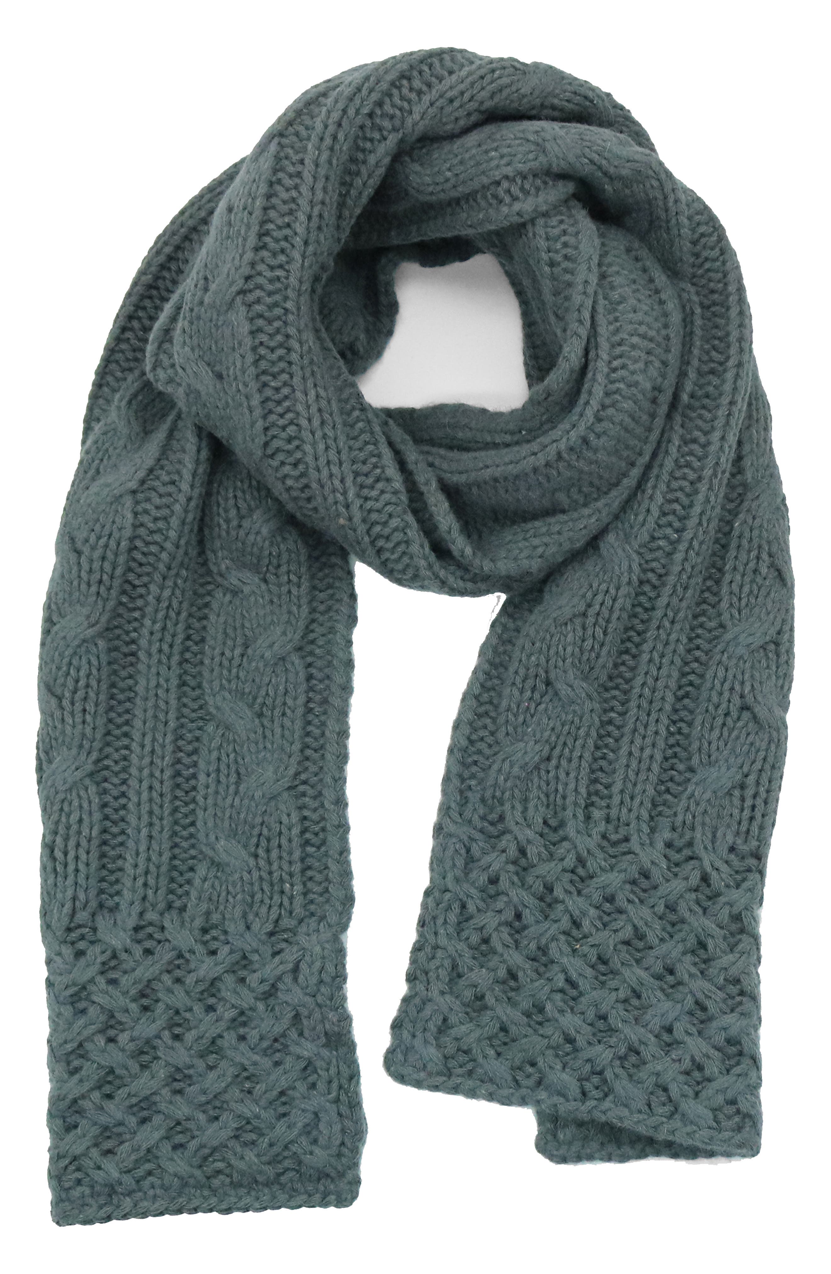 Portolano Chunky Cable Knit Scarf