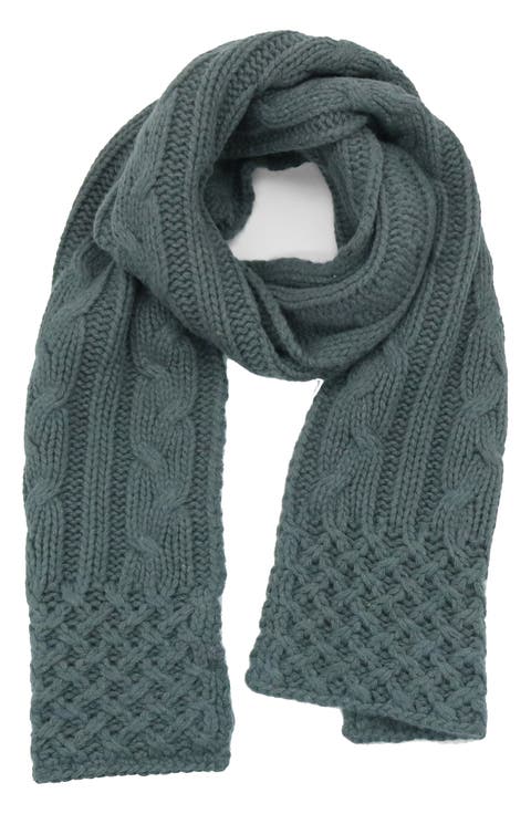 Chunky Cable Knit Scarf