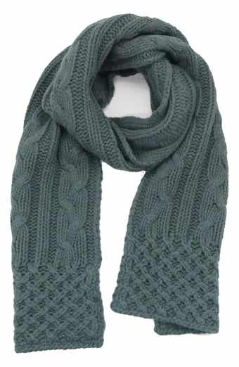 Portolano Chunky Cable Knit Scarf