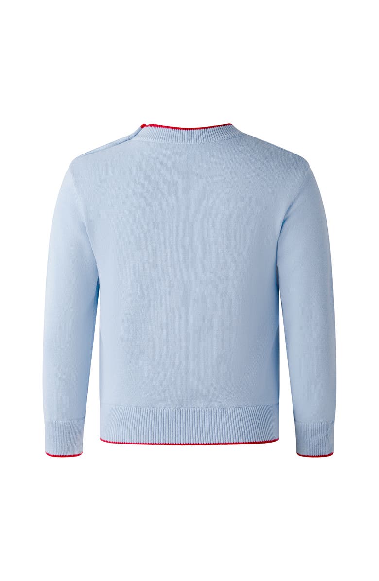 Rachel Riley Sailboat Intarsia Sweater, Alternate, color, Blue