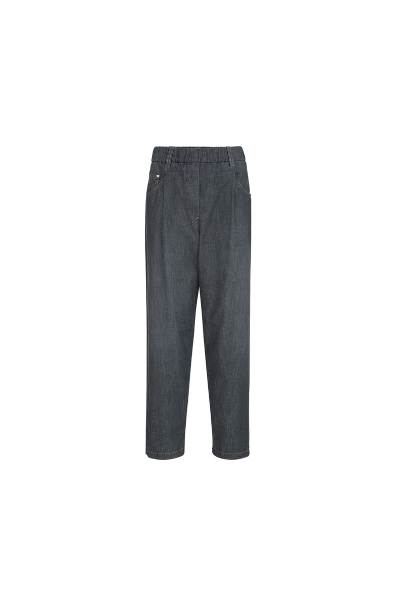 Brunello Cucinelli Five-pocket trousers, Main, color, Dark Grey