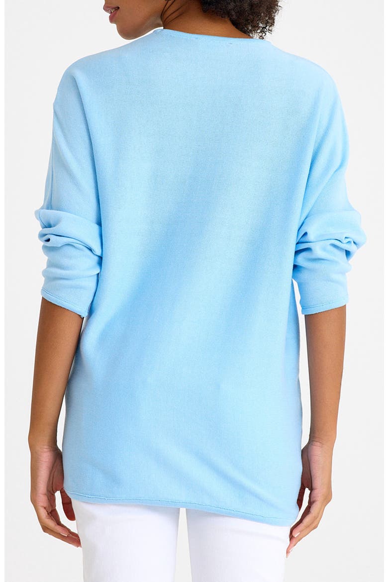 Let Loose Crossover Long Sleeve Maternity/Nursing Knit Top, Alternate, color, ICE BLUE