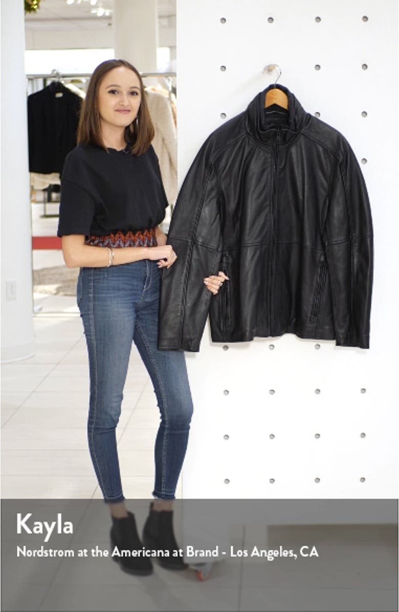 Hartz Leather Jacket with Quilted Bib, sales video thumbnail