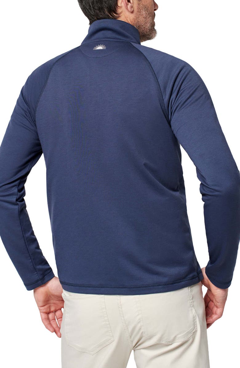 Faherty Movement Stretch Half Zip Pullover, Alternate, color, Blue Nights