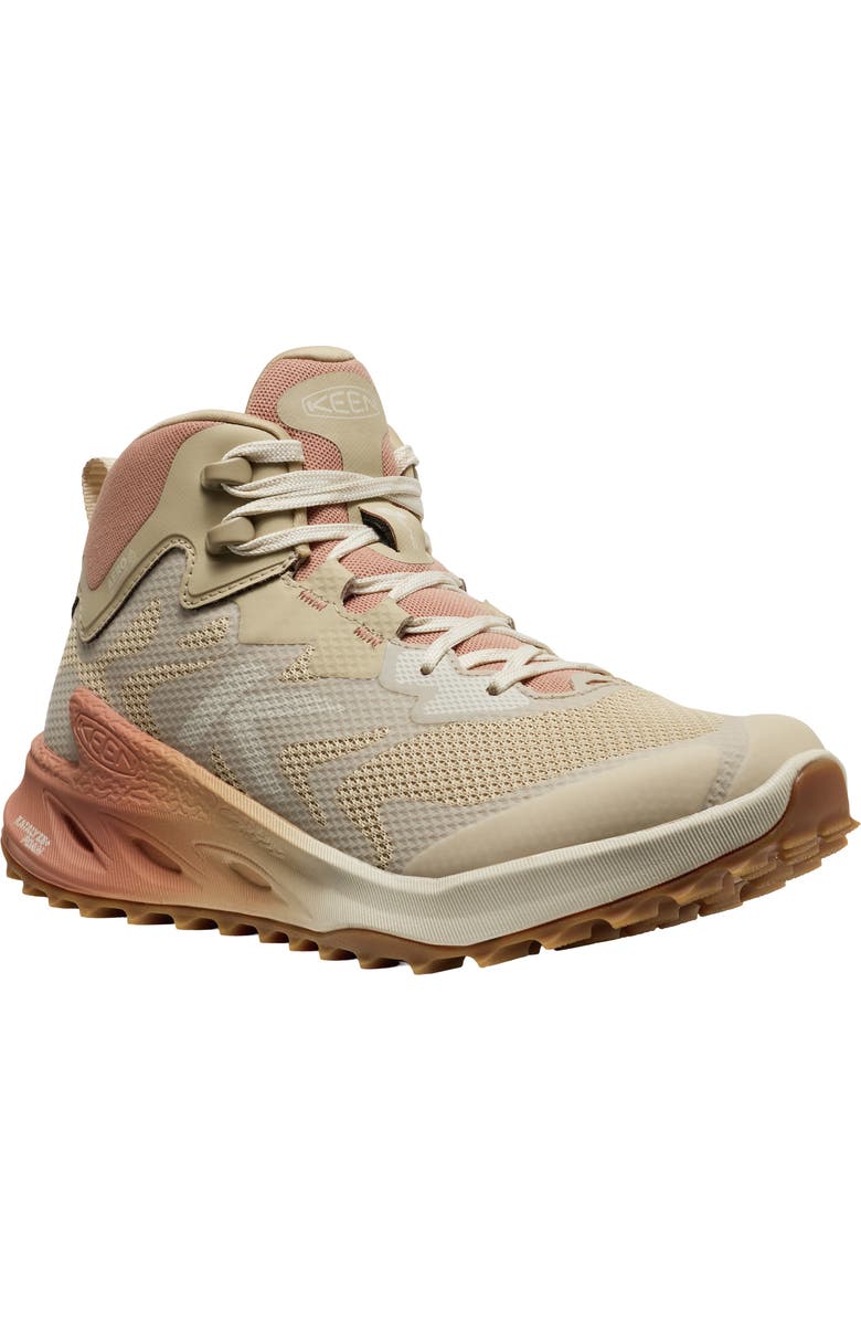 KEEN Zionic NXT Waterproof Mid Hiking Boot, Main, color, Safari/ Cork
