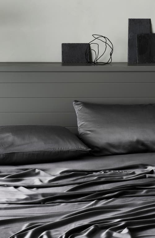 Ettitude Signature Sateen Set Of 2 Pillowcases In Slate