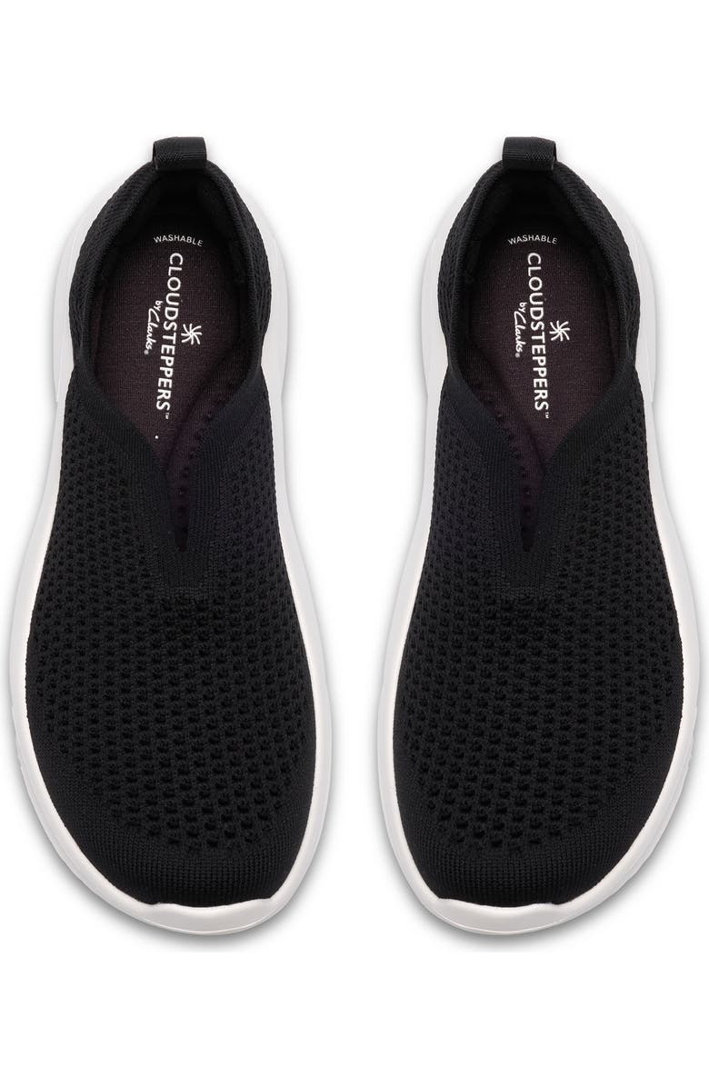 Clarks<sup>®</sup> Solevana Knit Slip-On Sneaker, Alternate, color, Black