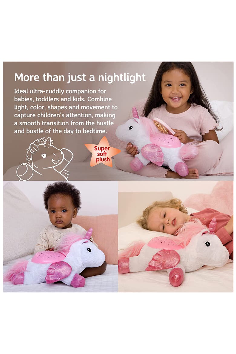 Twilight Buddies™ Unicorn Projector Nightlight, Alternate, color, WHITE/ PINK