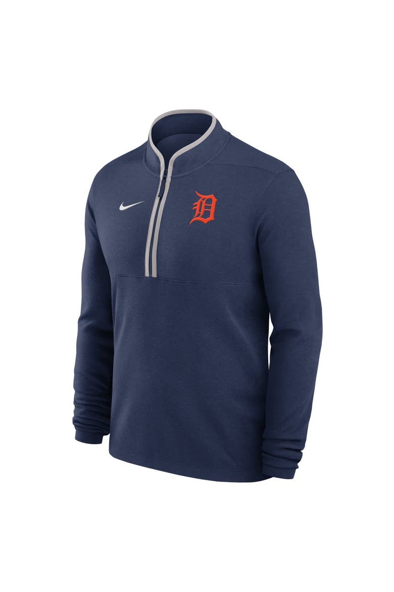 Men's Nike Navy Detroit Tigers Dri-FIT Victory Half-Zip Pullover, Alternate, color, Navy