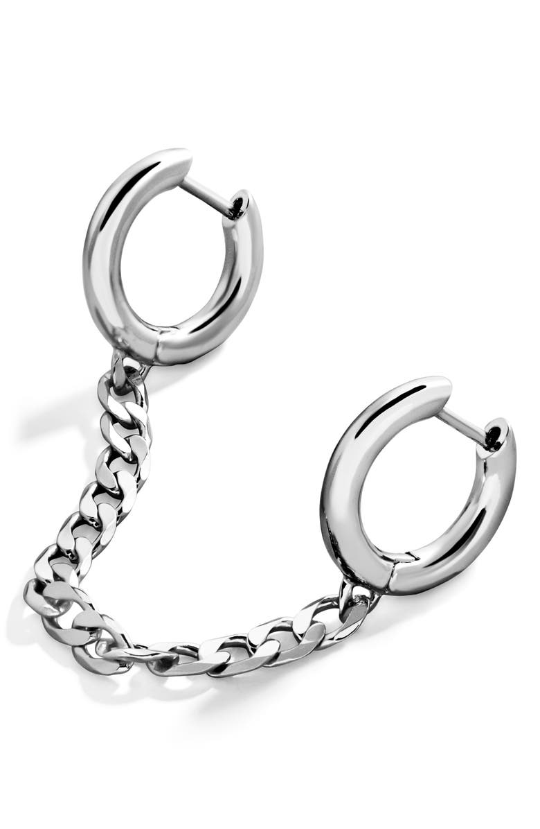 BaubleBar Michel Double Huggie Earring, Main, color, 