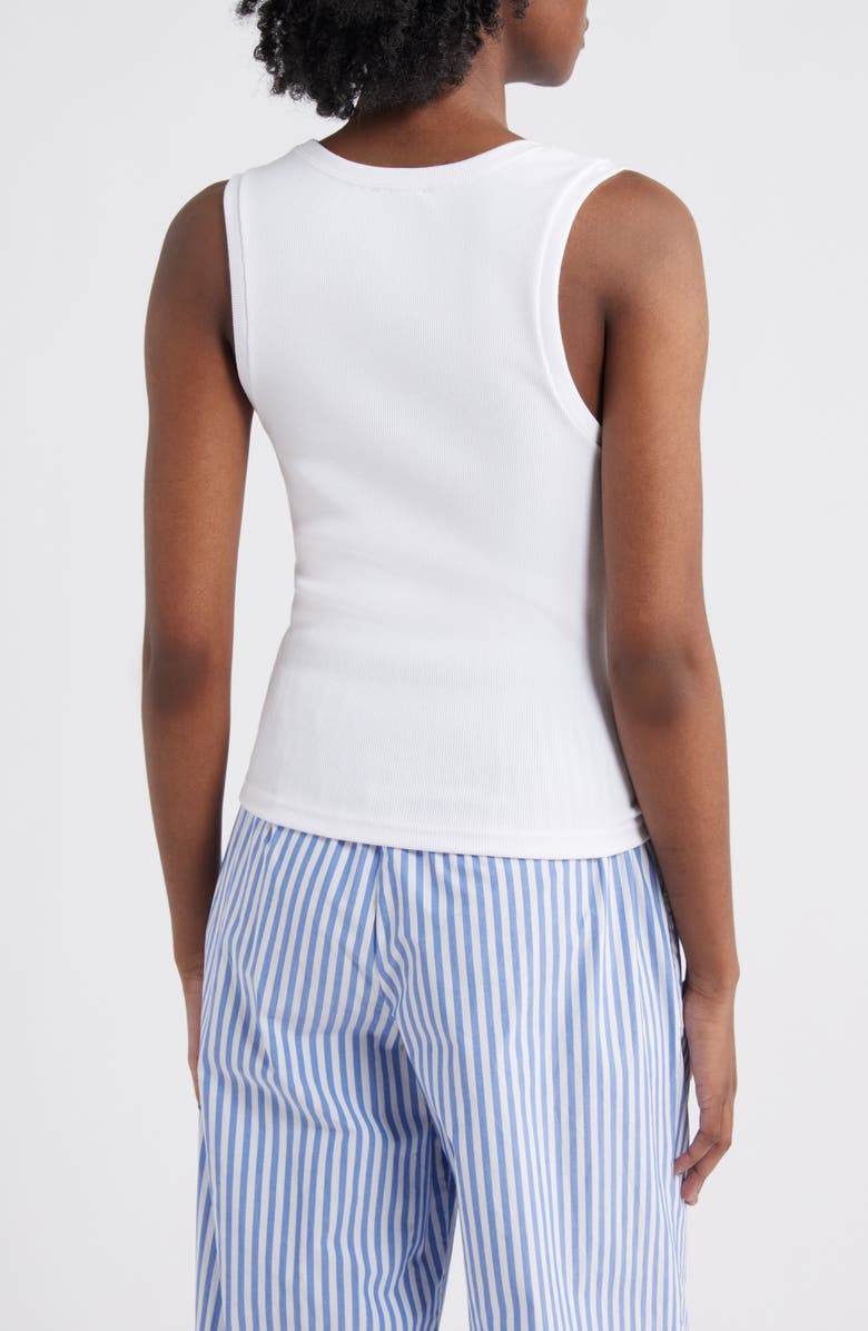 Rails Bobbie Rib Square Neck Tank, Alternate, color, White