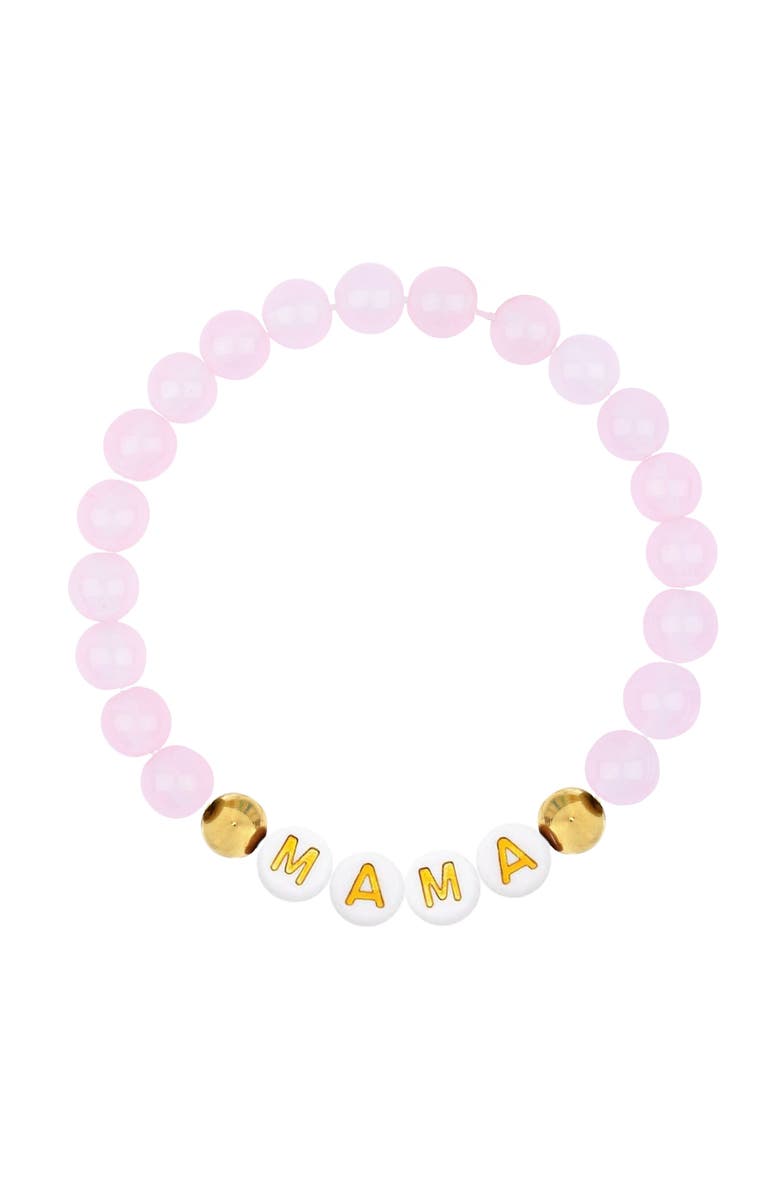 Emma Rae Luxe Mama And Mini Gemstone Bracelet Duo, Alternate, color, Pink