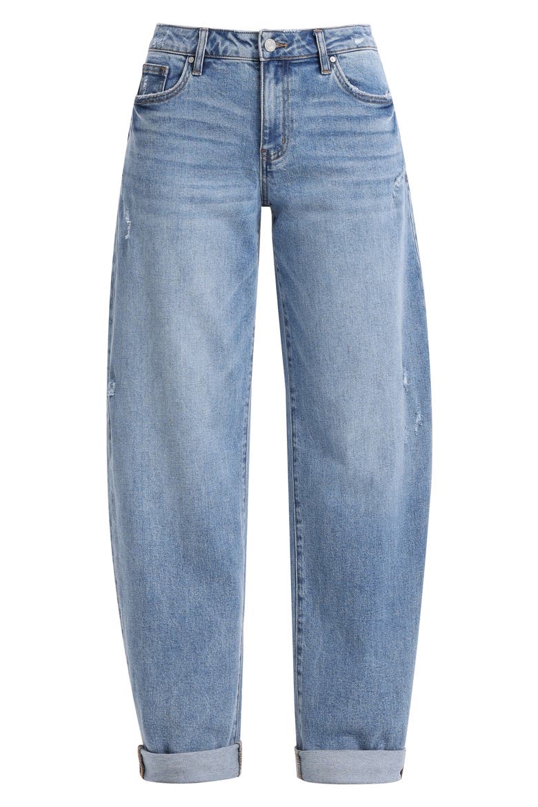 Low Rise Barrel Jeans, Alternate, color, CIPHER