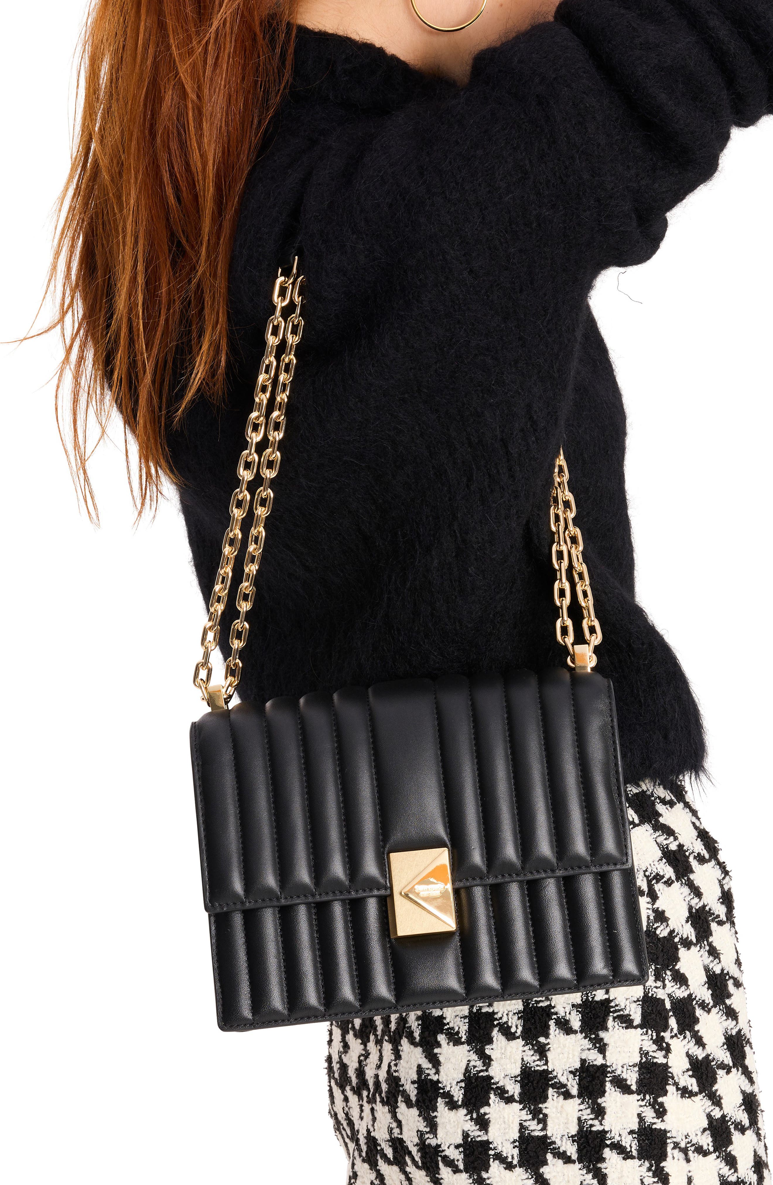 Kate Spade New York deco quilted leather convertible crossbody bag, Alternate, color, 