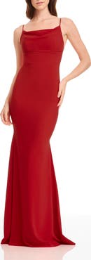 Dress the Population Eliana Cowl Neck Mermaid Gown