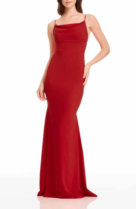 Eliana Cowl Neck Mermaid Gown