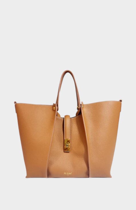 Wharf Genuine Pebble Leather Tote