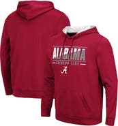 COLOSSEUM Men's Colosseum Crimson Alabama Crimson Tide Slash Stack 2.0 Pullover Hoodie