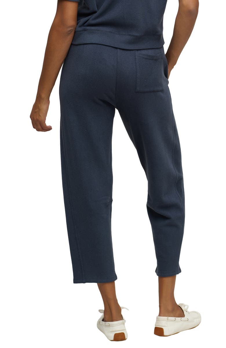 Barefoot Dreams<sup>®</sup> Brushed Fleece Seamed Ankle Pants, Alternate, color, Indigo